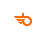 Black and Orange Modern Company Logo